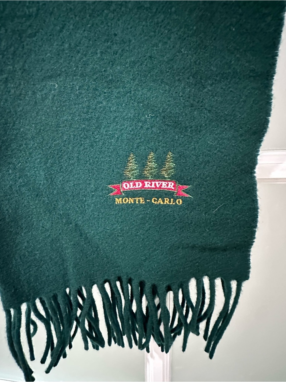 Old River Monte-Carlo 100% Lambswool Scarf Made In Italy